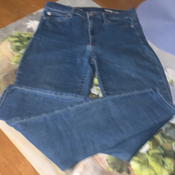 GAP 1969 Sz 29R high rise skinny jeans medium wash jeans - Picture 5 of 14